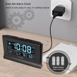 Smart Alarm Clock with Battery Backup and USB Port
