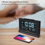 Smart Alarm Clock with Battery Backup and USB Port