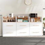 YITAHOME 2-Drawer File Cabinet with Charging Station