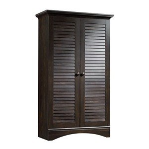 Sauder Harbor View Tall Pantry Cabinet in Antiqued Finish