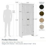 Farmington 31.5" Rustic Gray Storage Cabinet