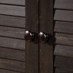 Sauder Harbor View Tall Pantry Cabinet in Antiqued Finish