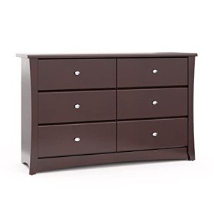 Storkcraft Crescent 6-Drawer Espresso Dresser