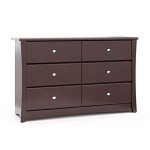 Storkcraft Crescent 6-Drawer Espresso Dresser