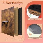 WLIVE Rustic Brown Tall Dresser with 13 Drawers