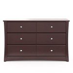 Storkcraft Crescent 6-Drawer Espresso Dresser