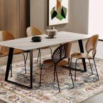 Champlant Retro Washable 3'x5' Area Rug
