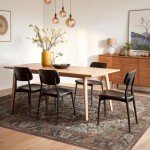 Maroon Vintage Area Rug 8x10 - Soft & Non-Slip