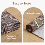 Maroon Vintage Area Rug 8x10 - Soft & Non-Slip