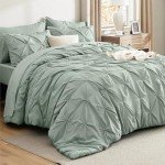Sage Green Queen Comforter Set – 7 Pieces