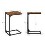 VASAGLE C-Shaped Side Table for Living Room