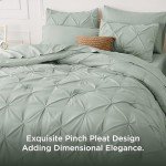 Sage Green Queen Comforter Set – 7 Pieces