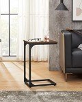 VASAGLE C-Shaped Side Table for Living Room