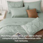 Sage Green Queen Comforter Set – 7 Pieces