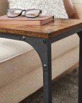 VASAGLE C-Shaped Side Table for Living Room