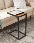 VASAGLE C-Shaped Side Table for Living Room