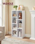 7-Shelf Bookcase and Cube Organizer in White