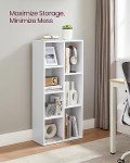 7-Shelf Bookcase and Cube Organizer in White