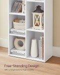 7-Shelf Bookcase and Cube Organizer in White