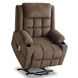Power Lift Recliner with Heat and Massage, Brown