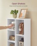 7-Shelf Bookcase and Cube Organizer in White