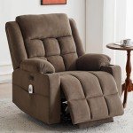 Power Lift Recliner with Heat and Massage, Brown