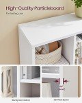 7-Shelf Bookcase and Cube Organizer in White