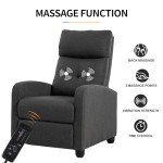 Power Massage Recliner Chair with Lumbar Support