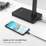 Dimmable LED Desk Lamp with USB Charging Port