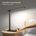 Dimmable LED Desk Lamp with USB Charging Port
