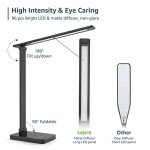 Dimmable LED Desk Lamp with USB Charging Port
