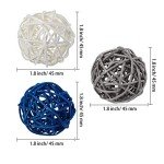 15-Piece Decorative Rattan Ball Vase Filler Set