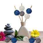 15-Piece Decorative Rattan Ball Vase Filler Set