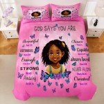 Black Girl Magic Comforter Set for Kids & Teens