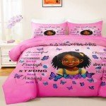 Black Girl Magic Comforter Set for Kids & Teens