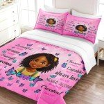 Black Girl Magic Comforter Set for Kids & Teens