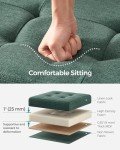 Mazie 30” Folding Storage Ottoman Bench - Retro Green