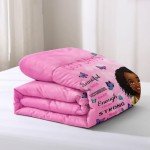 Black Girl Magic Comforter Set for Kids & Teens