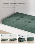 Mazie 30” Folding Storage Ottoman Bench - Retro Green