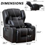 Power Recliner Chair with Massage and Heat