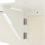 Haotian Wall-Mounted Folding Trestle Desk, White