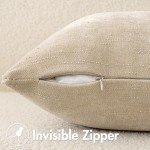 MIULEE Set of 2 Soft Chenille Pillow Covers 18x18