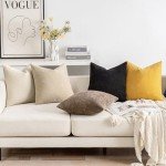 MIULEE Set of 2 Soft Chenille Pillow Covers 18x18