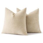 MIULEE Set of 2 Soft Chenille Pillow Covers 18x18