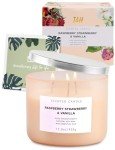 Raspberry Strawberry Vanilla 3-Wick Candle - 15.8 oz