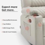 MCombo Electric Reclining Loveseat with Heat and Vibration