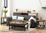 Lamerge 3-Piece Industrial Living Room Table Set