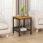 Lamerge 3-Piece Industrial Living Room Table Set