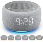Sound Machine & Alarm Clock with Night Light