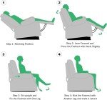 Gray Swivel Rocker Recliner Chair for Small Spaces